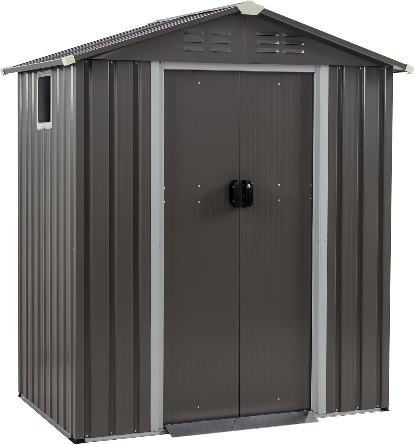 JY QAQA Metal Outdoor Garden Shed Overview Durable sheds with lockable doors and window for secure garden storage and organization.